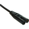 Кабель EXEGATE POWER PCN-1,5P VDE-250V-2*0.5MM2 1.5м EP280675RUS