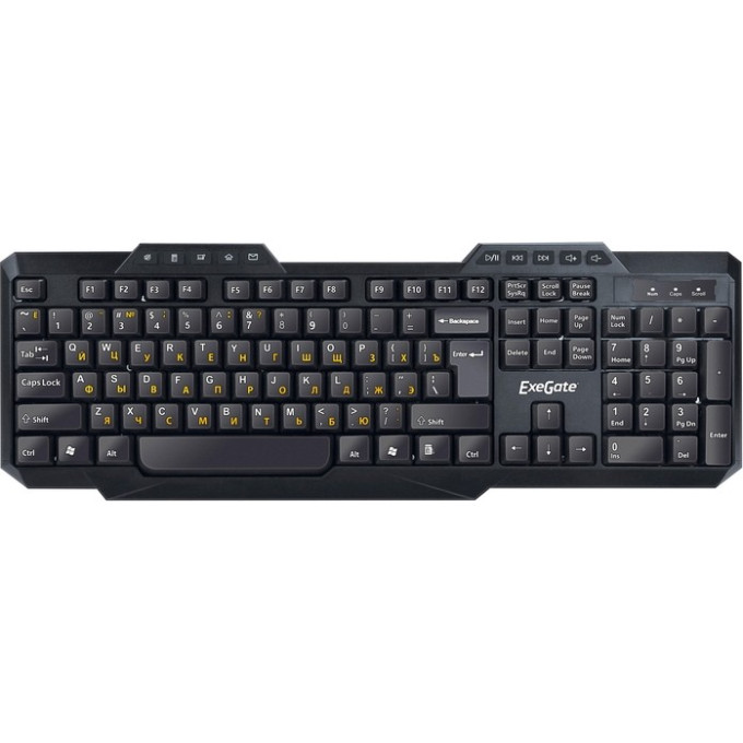 Клавиатура EXEGATE MULTIMEDIA PROFESSIONAL STANDARD LY-503M COLOR BOX EX264056RUS