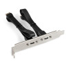 Планка портов в корпус 2xType-C SuperSpeed+ EXEGATE BrctUSB32E-2C EX298297RUS