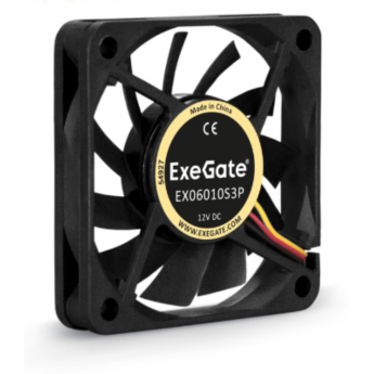 Вентилятор 12В DC EXEGATE EX06025B2P 60x60x25 мм